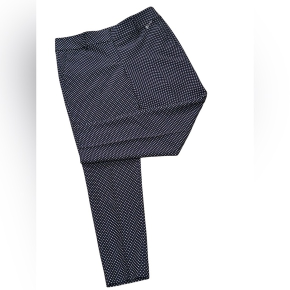 And Taylor NWT Dark Blue and White Ankle Pant Size 8 - Picture 1 of 5